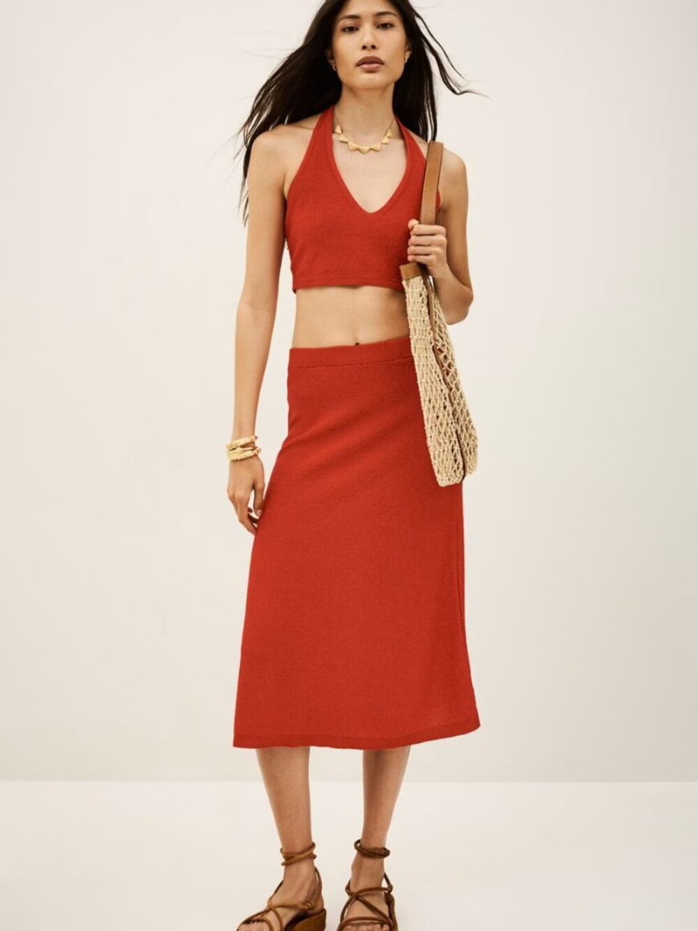 Suzie Kondi x ba&sh KOAN Top red size M